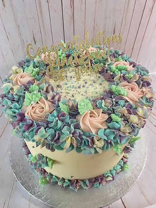 10 Inch Floral Cake