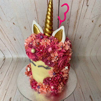 Pink Unicorn Cake