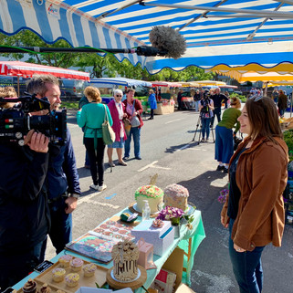The BBC Filming Butter, Sugar, Flower