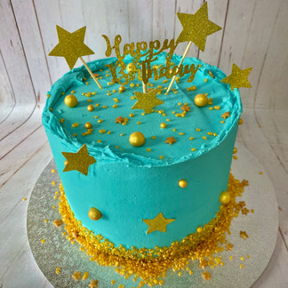 Blue Celebration Cake