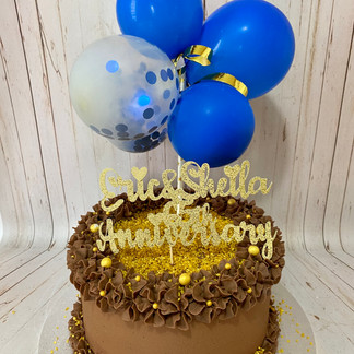 Salted Caramel Anniversary Cake