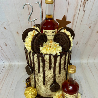 Hennessy Oreo Cake - you must provide the bottles