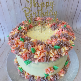 8" Hydrangea Cake