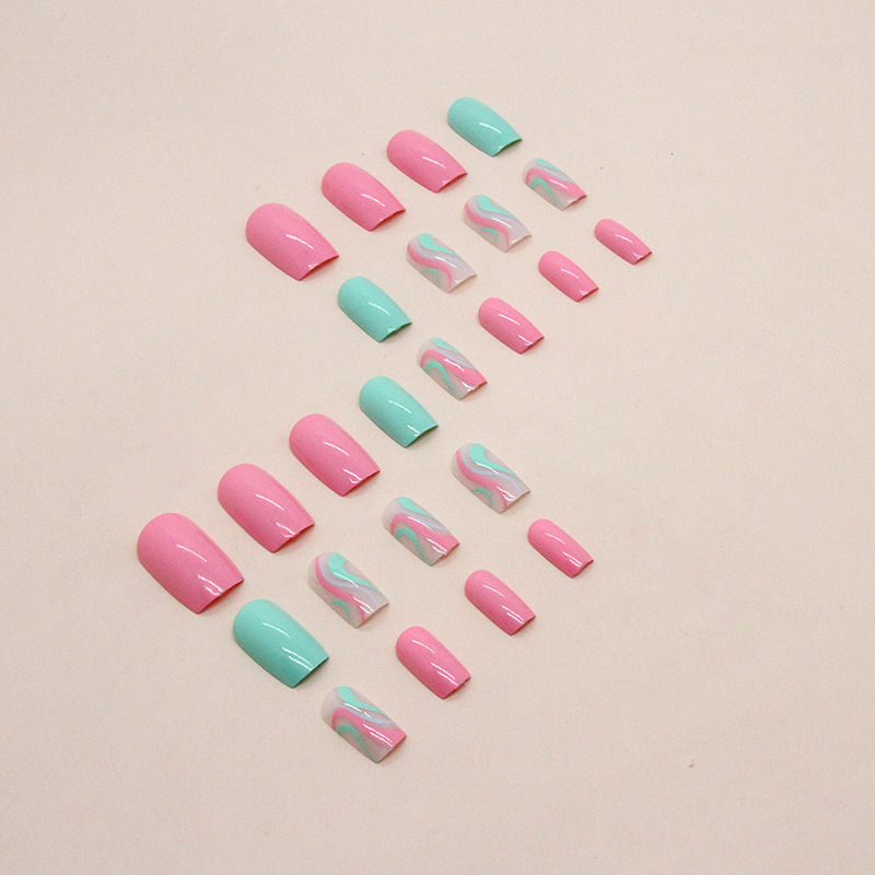 Thumbnail: Ripple Fresh Pink Dopamine Nail Press on Nails