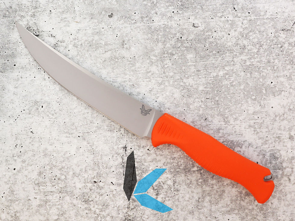 Benchmade 15500 Meatcrafter Orange Fixed Blade Knife knifehub