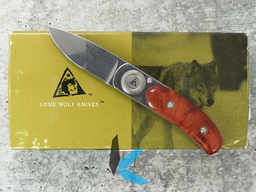 Used Lone Wolf LM12000 Paul Pocket Folder, Burlwood with Box