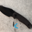 Thumbnail: Kunwu Stiffy D. DLC Micarta Black Handle, (706BK-3) Fixed Blade Knife