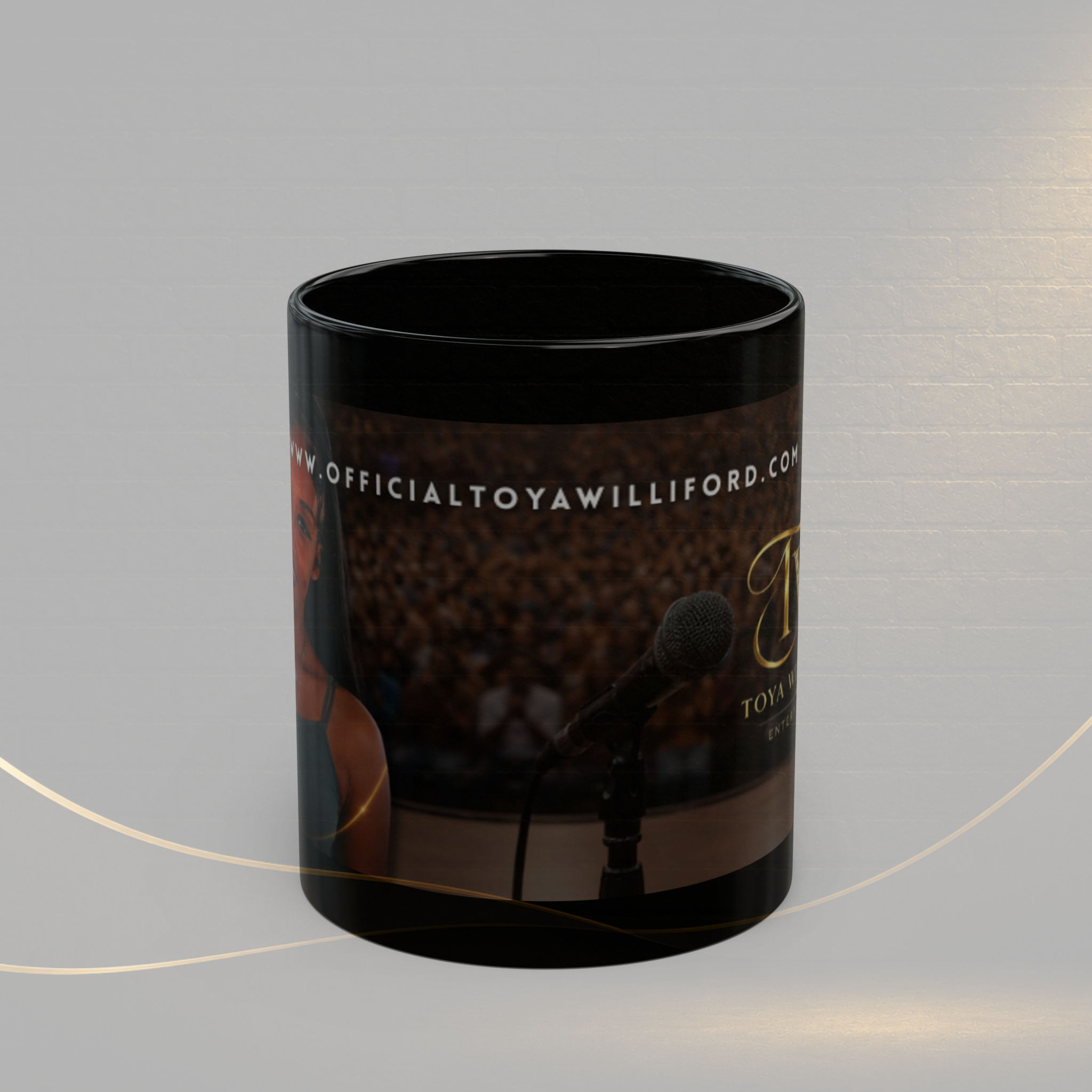 Toya Williford Inspirational Black Coffee Mug (11oz/15oz)