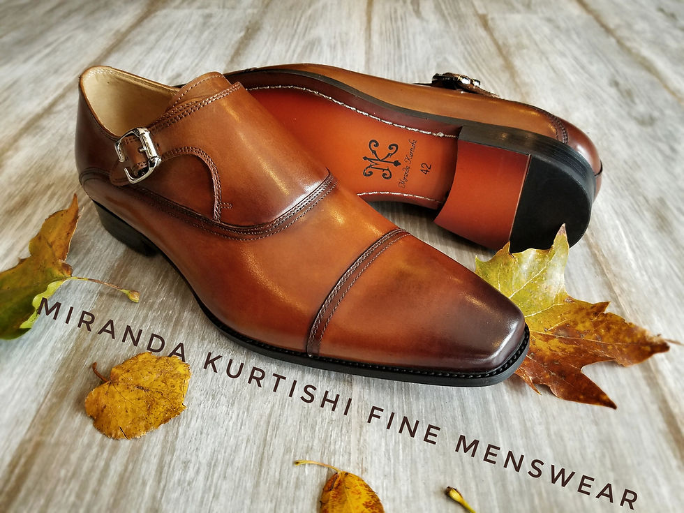 Tan Monk Strap