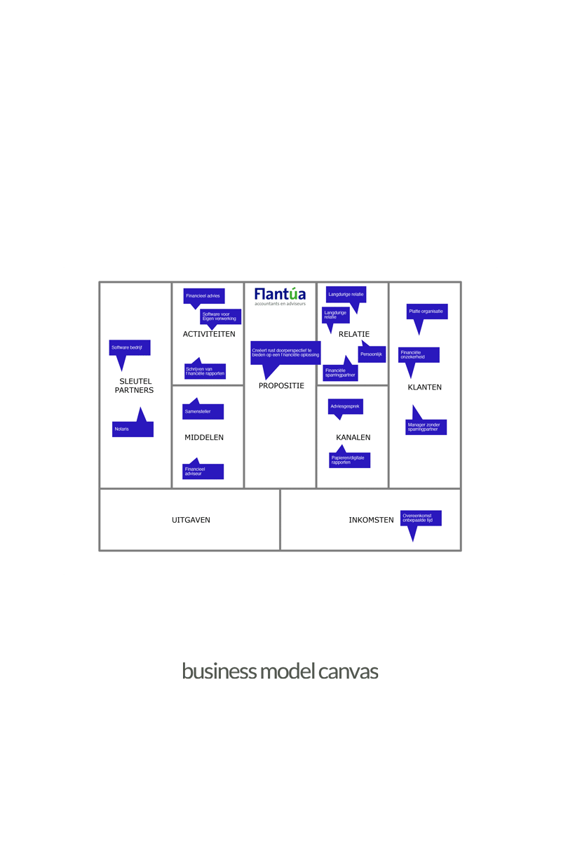 Business Model Canvas voor Flantúa