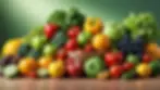 Colorful array of fruits and vegetables