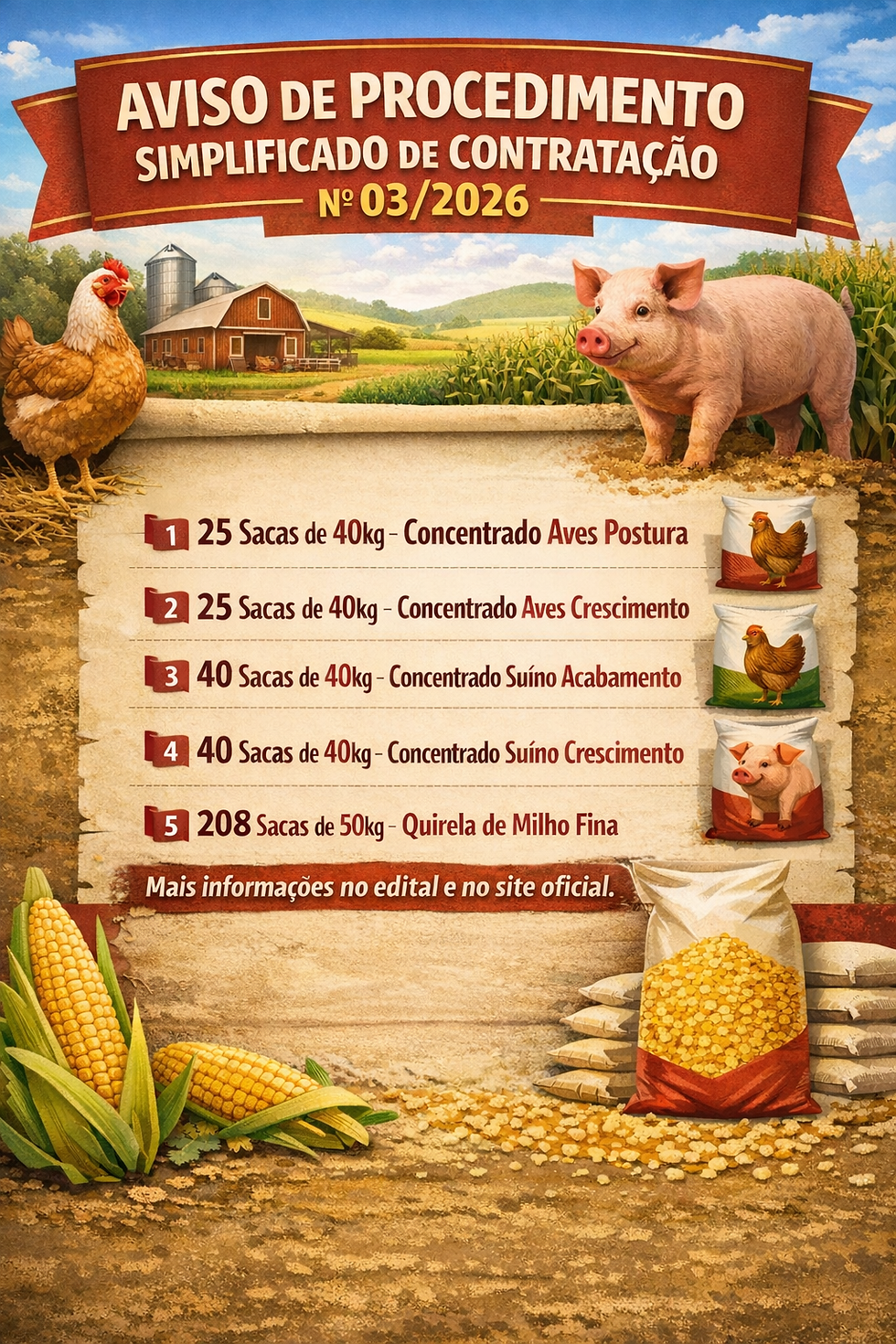 AVISO DE PROCEDIMENTO SIMPLIFICADO DE CONTRATAÇÃO Nº 03/2026