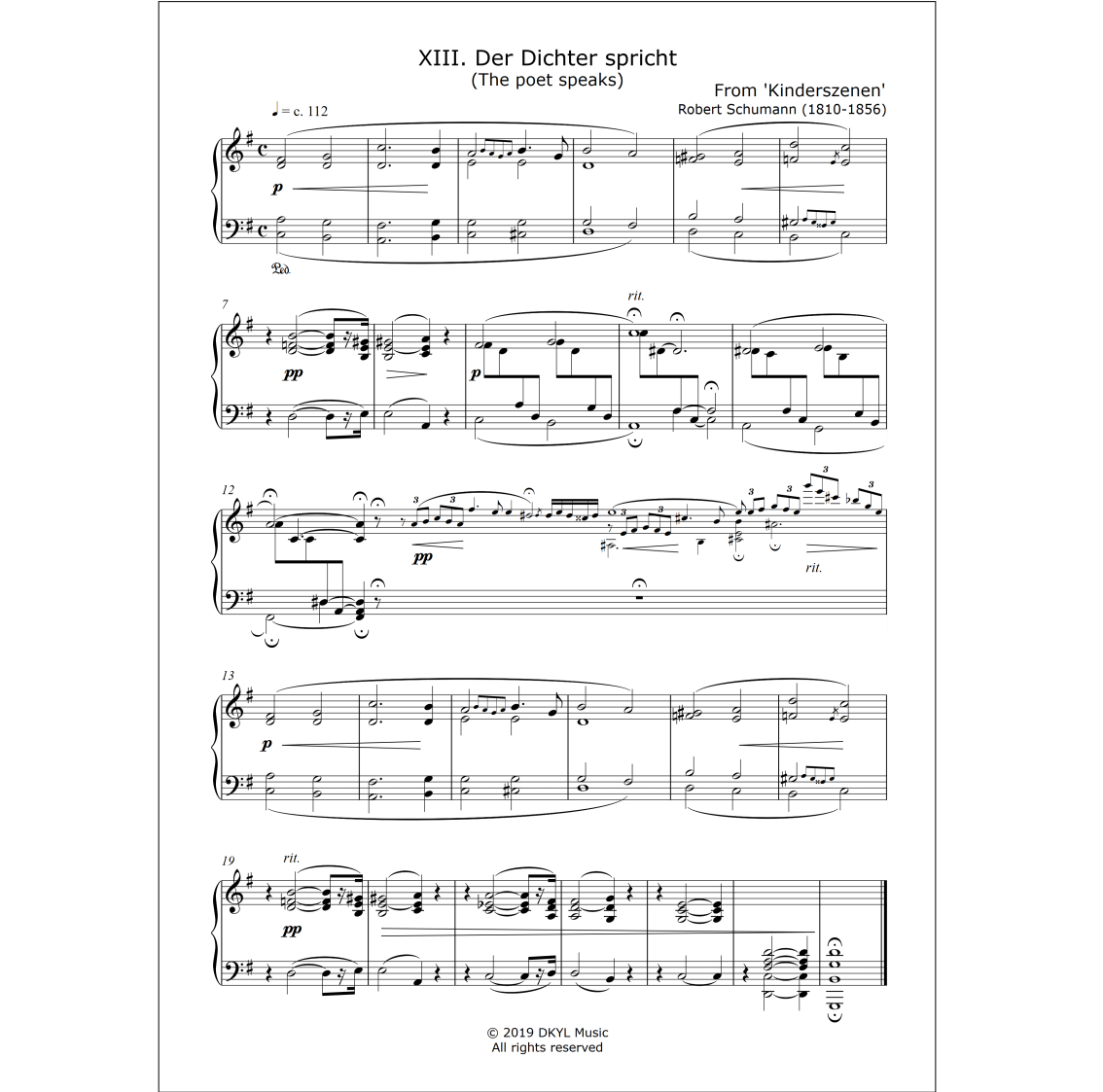 Der Dichter spricht - Kinderszenen - Robert Schumann (mobile)