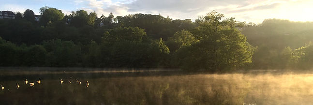 Evening scene over Roman Lakes