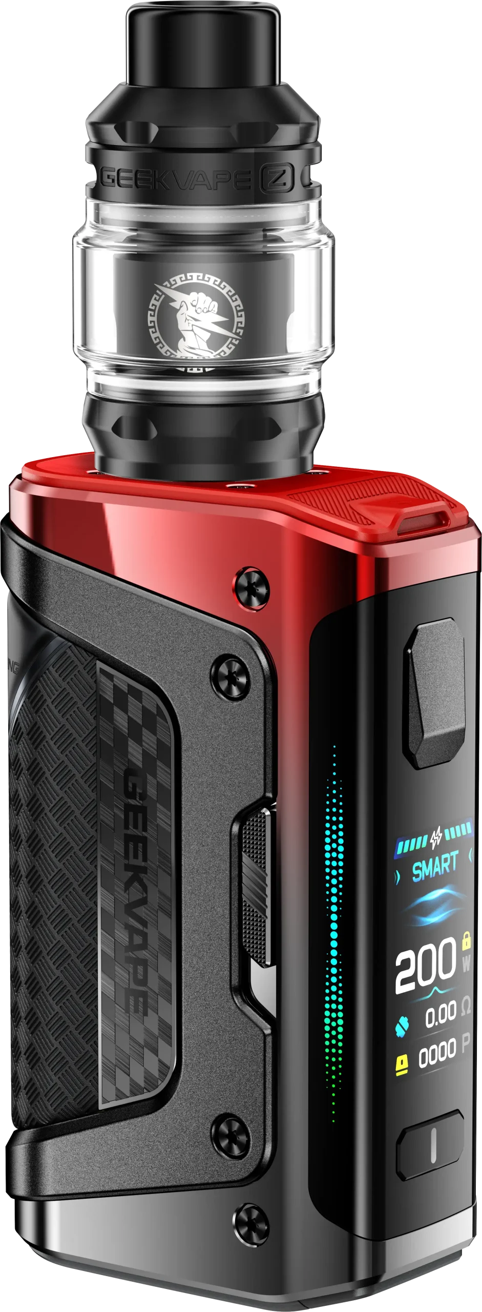 Geekvape Aegis Legend 5 mod device render showing all colour variants