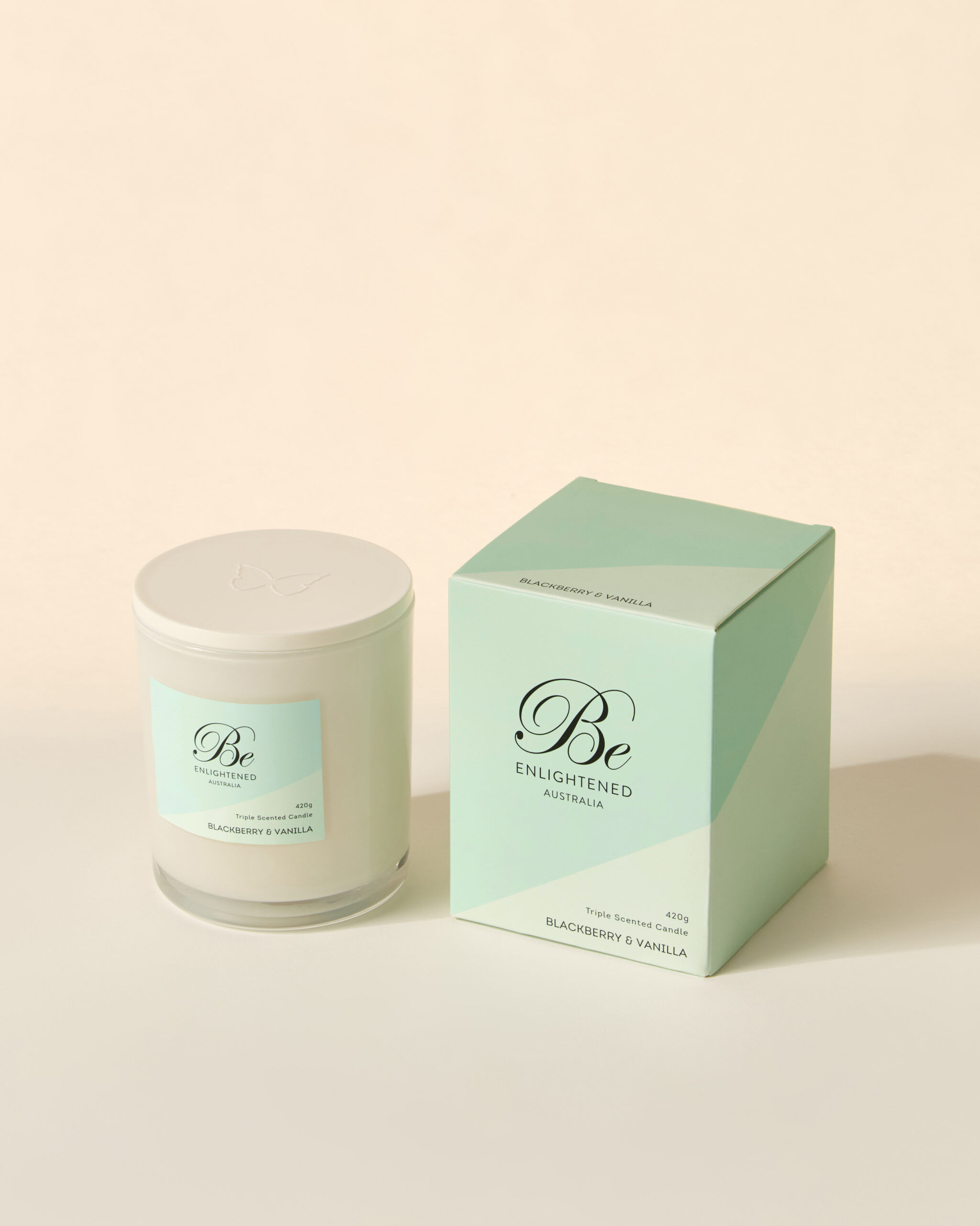 Be Enlightened Blackberry and vanilla triple scented candle