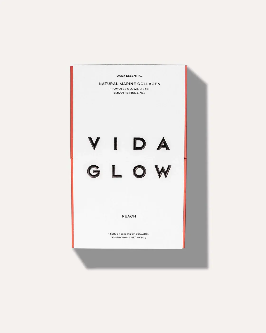 Vida Glow Natural Marine Collagen Sachets Peach
