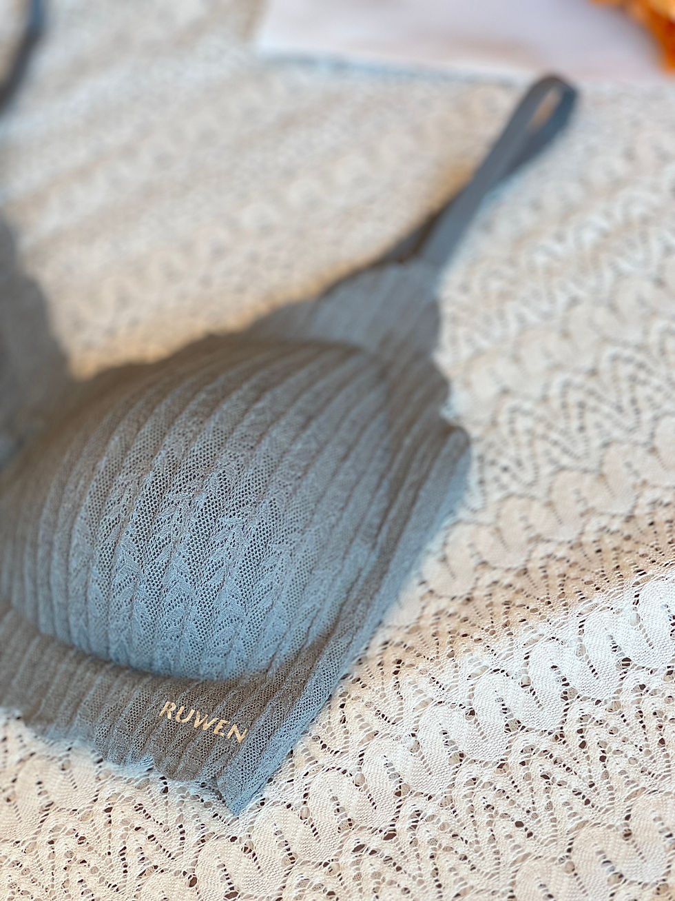Thumbnail: RUWEN Wheat Lace Gray 2nd Edition Close Up Lace Design