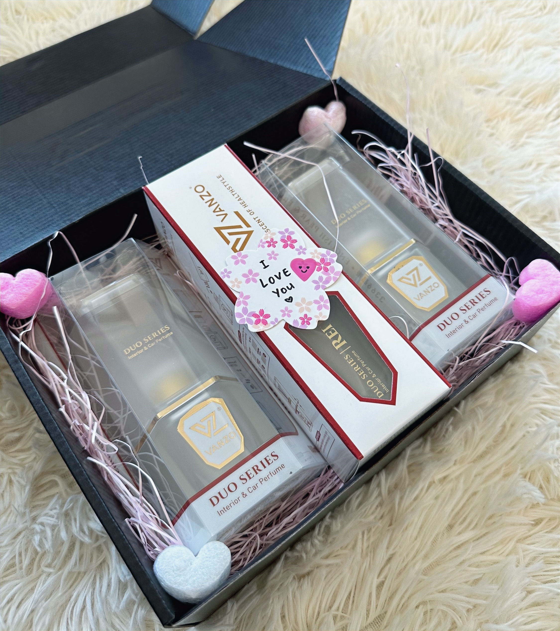 Vanzo Car Air Fresheners Duo Series English Pear & Freesia Gift Boxes