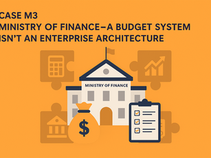 Case M3: Ministry of Finance – A Budget System Isn’t an Enterprise Architecture