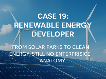 Case 19: Renewable Energy Developer -From Solar Parks to Clean Energy Still No Enterprise Anatomy 💲