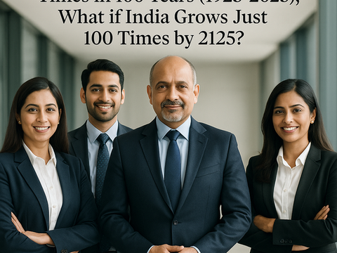 If the U.S. Economy Grew 300 Times in 100 Years (1925–2025), What if India Grows Just 100 Times by 2125?