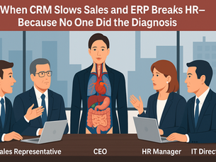 When CRM Slows Sales and ERP Breaks HR—Because No One Did the Diagnosis