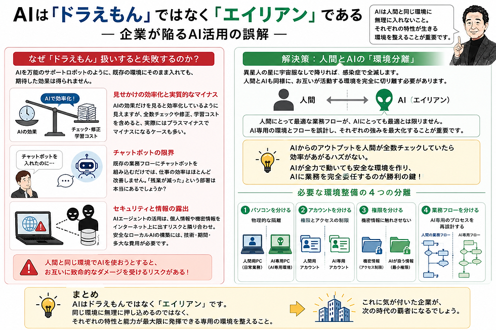 AIは「ドラえもん」ではなく「エイリアン」である――企業が陥るAI活用の誤解