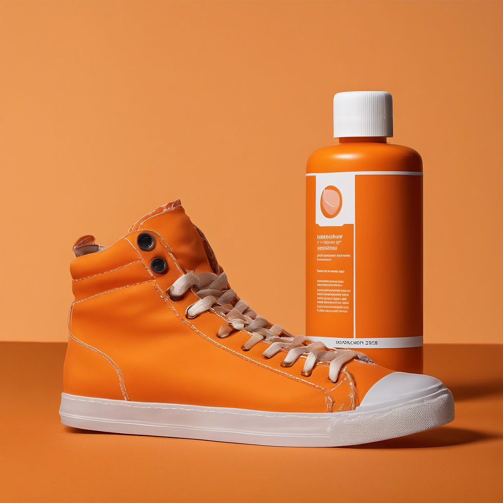 create a fake product with an orange background for my website product photography example.jpg