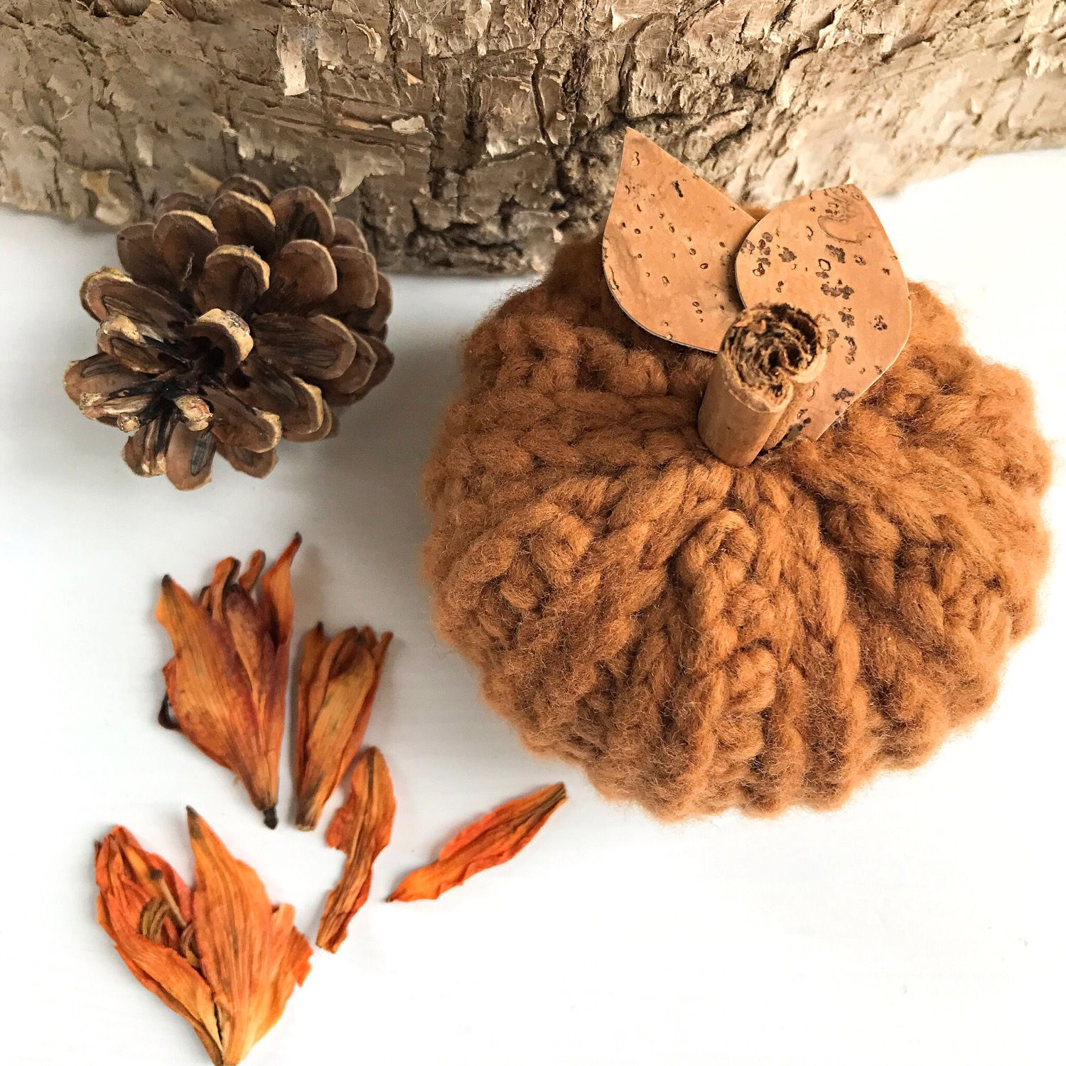 Petite citrouille au crochet