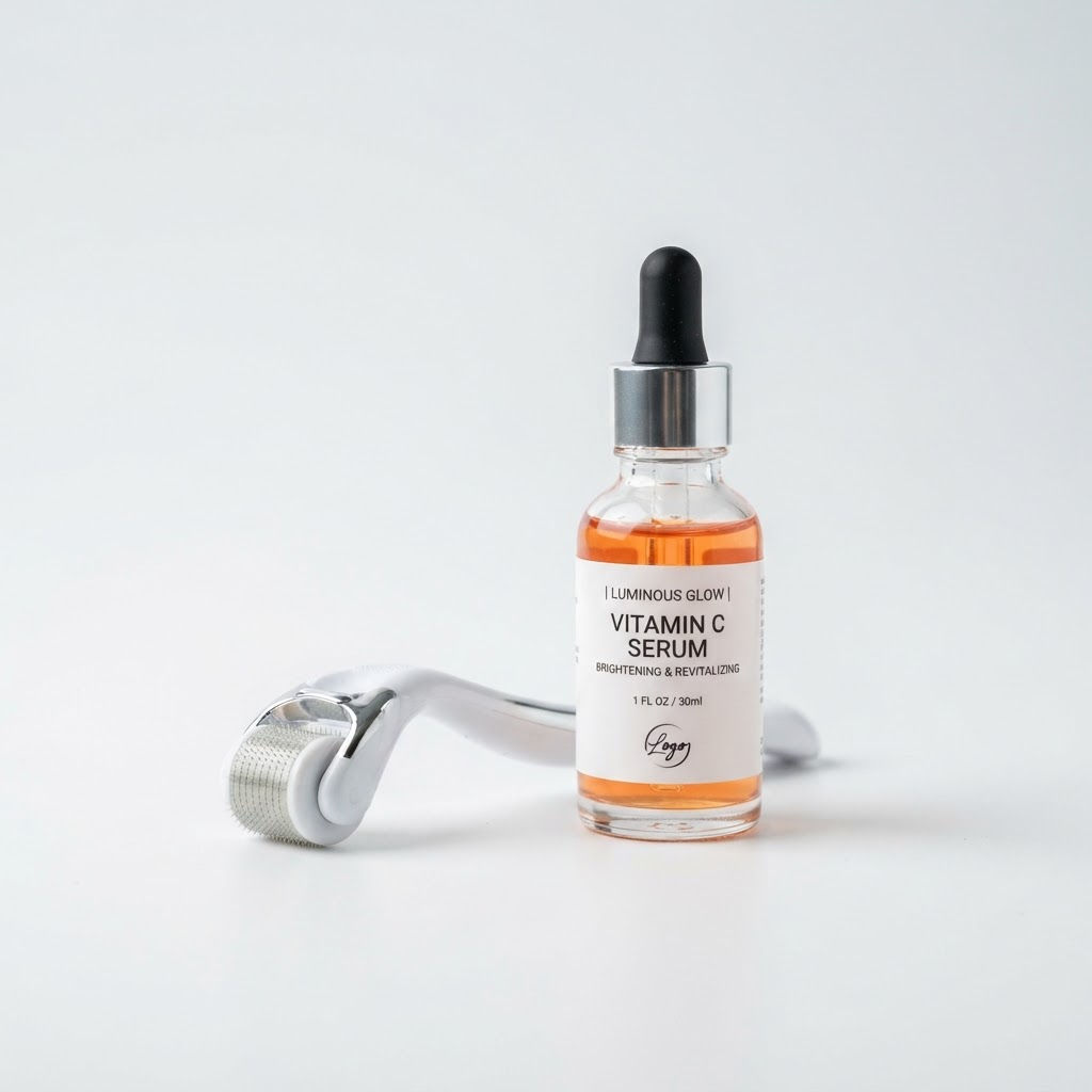 Vitamin C Serum + Derma Roller Set — Brightening & Renewal Duo