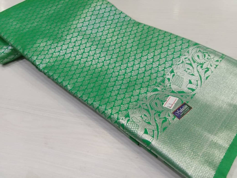 Thumbnail: Kanchipuram With Silver Border