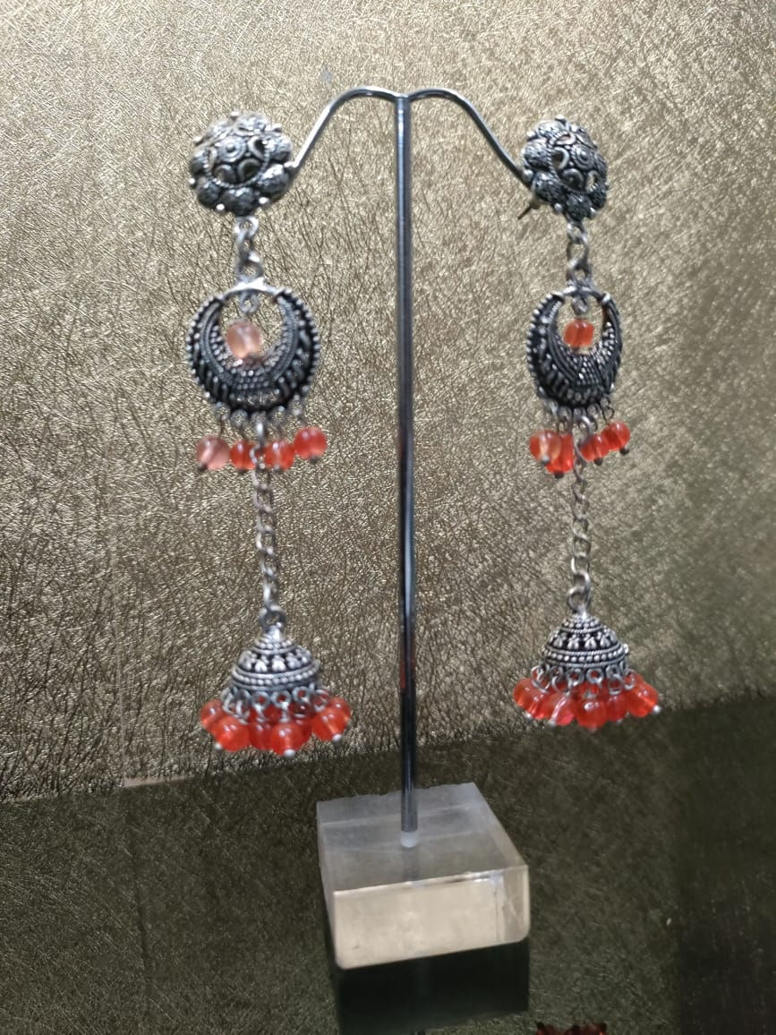 Thumbnail: Silver Earrings With Color Manic