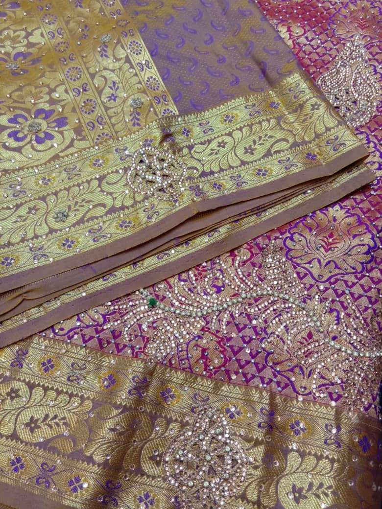 Thumbnail: Wedding Stone Work Saree