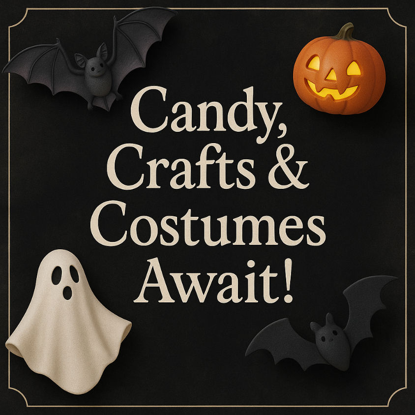 🦇 Candy, Crafts & Costumes Await!