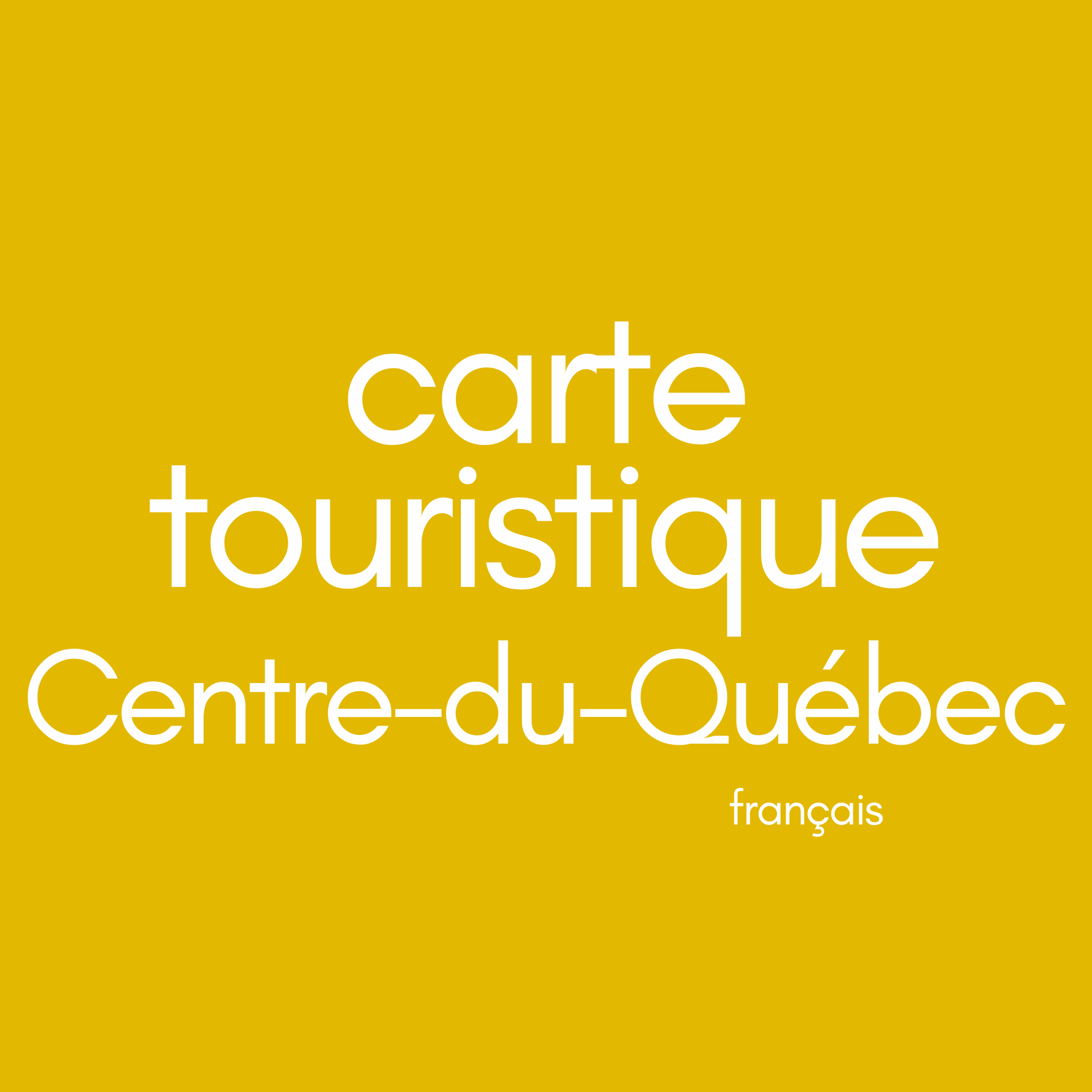 carte routière et touristique du Centre-du-Québec