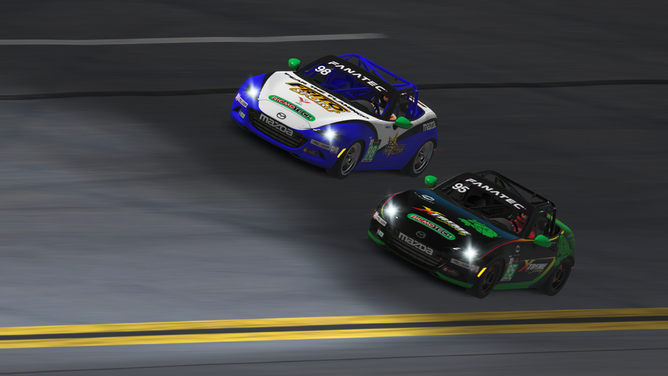 Lap 11 #98 Mike Key Battle with #95 Russ Rudduck.png