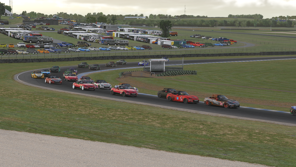 Lap 1 Traffic at the High Speed Turn 2.png
