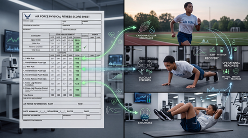 Air Force Fitness Assessment Score Sheet. DAF Form 4446.