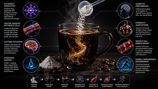 Creatine in hot coffee