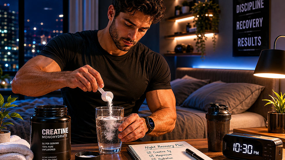 Benefits of taking creatine before bed
