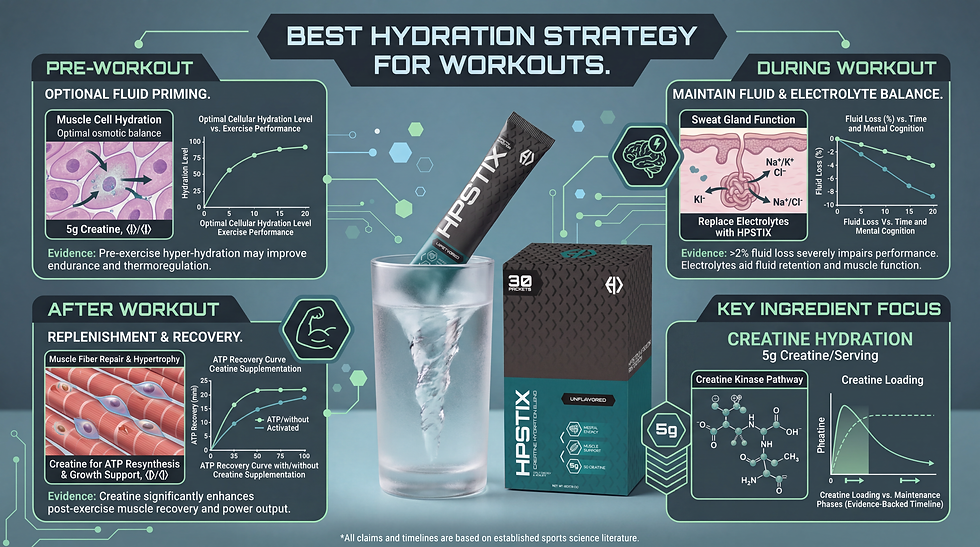 HPSTIX hydration strategy for workouts
