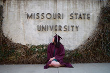 My wind-swept college graduation photos