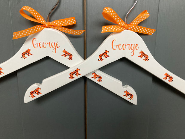 Tigers personalised hangers