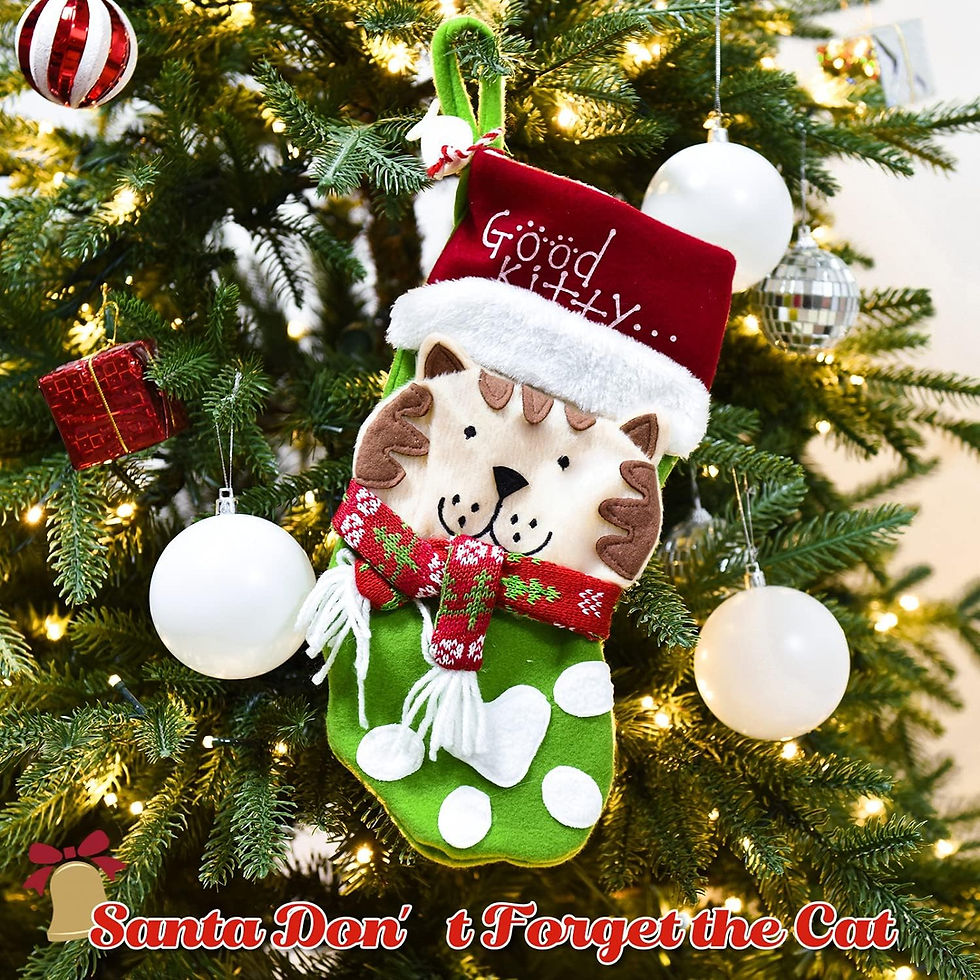 Thumbnail: Christmas Stocking Full of Toys for Cats