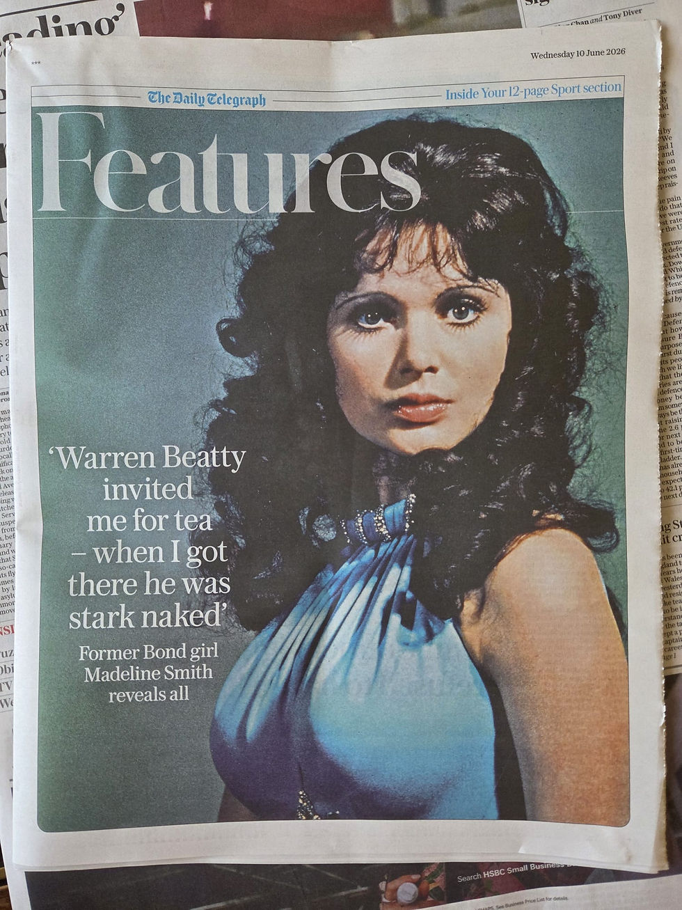 Madeline Smith reclaims the narrative over her life thanks to the Daily Telegraph.