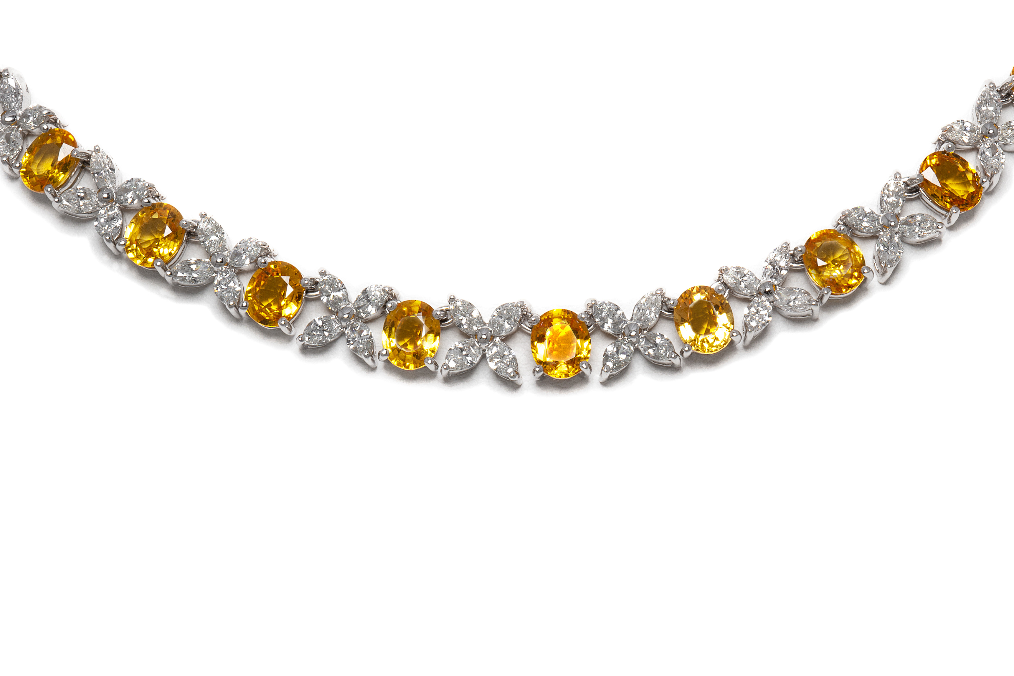 yellow sapphire necklace