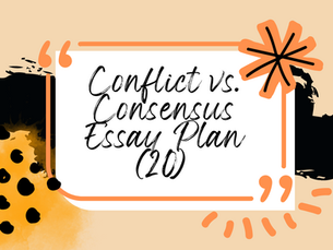 Conflict vs. Consensus Plan (20)