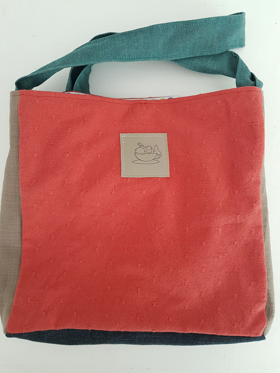 Thumbnail: Multi-pattern Lined Shoulder Bag
