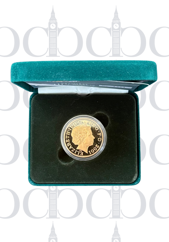 2001 £5 100th Anniversary Proof Inc Box & Certificate
